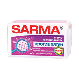 Мыло кусковое хозяйственное 140 г "Sarma" НК, Против пятен