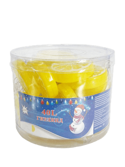 Гирлянда "Лимоны" электрическая 4 метра, светодиодная 220в, 40L