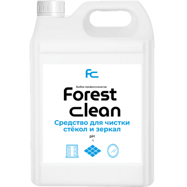 Средство для стекол и зеркал 5 л "FOREST Clean" канистра ЕВРО