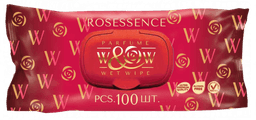 Салфетка влажная 100 шт. "W&W" Rosessence (100 салф.шт)