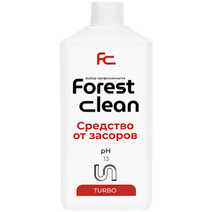 Средство для очистки труб/устранения засоров 1 л "FOREST Clean" ТУРБО, гель