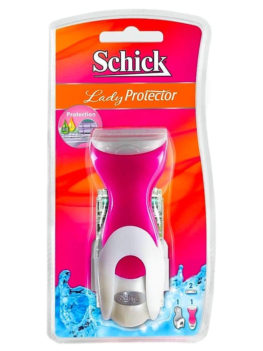 Станок бритвенный женский "Schick" lady protector + кассета сменнная Станок бритвенный женский "Schick" lady protector + кассета сменнная