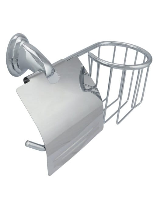 Держатель для туалетной бумаги и дезодоранта "Solinne", хром, Колл. Classic 125х262х118 Держатель для туалетной бумаги и дезодоранта "Solinne", хром, Колл. Classic 125х262х118