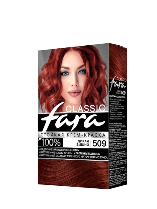 Краска для волос FARA Classic, 509 Дикая Вишня Краска для волос FARA Classic, 509 Дикая Вишня